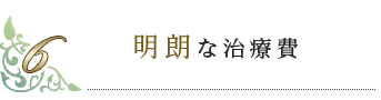 明朗な治療費