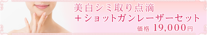 目の際や手足にあるシミやホクロが跡形もなく消せる
ショットガン・レーザー
価格15,000円